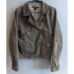 Black Calvin Klein Moto Denim Jacket